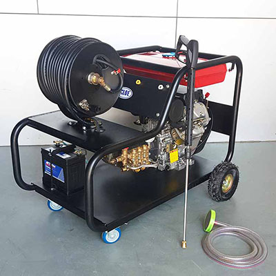 ALC-4020大流量高压清洗机，电动汽油柴油可选，疏通管长度按要求配